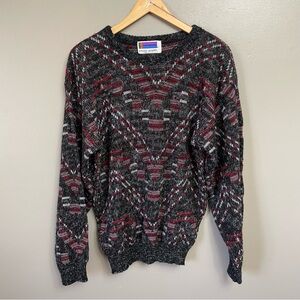 Vintage Sweater Graphix Bold Stripe Pattern Grandpa style sweater Small?